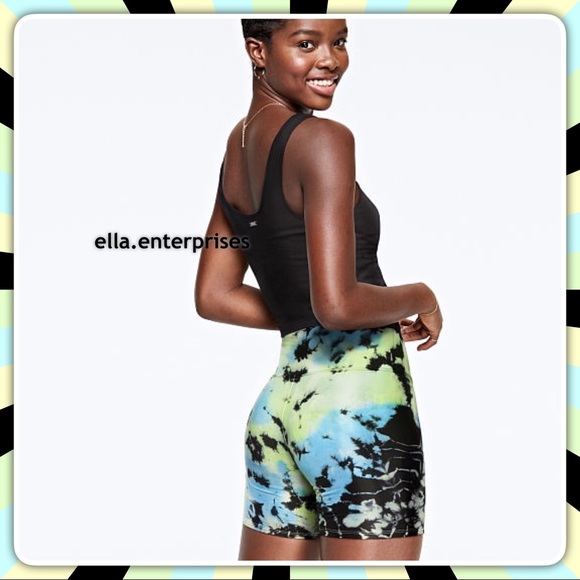 VS Pink Tie Dye Everyday High Waist Bike Shorts - Picture 3 of 5